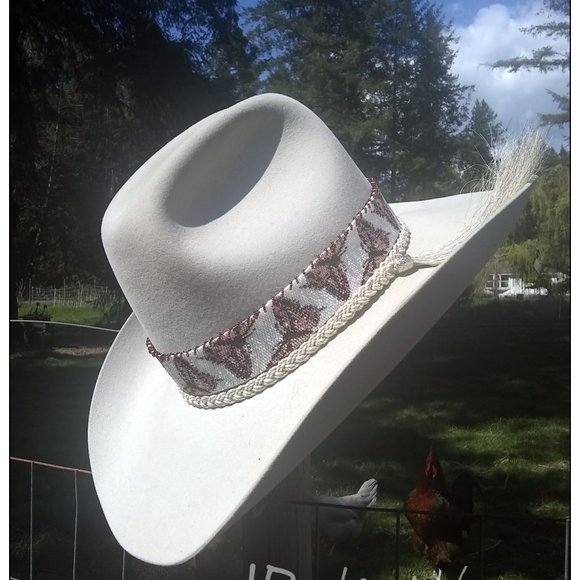 JRW Custom Cowboy Infinity Hat Band Butterflies main image 11